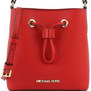NWT MICHAEL KORS Suri Small Saffiano Leather Cross
